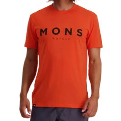 Mons Royale Icon T-shirt Orange Smash