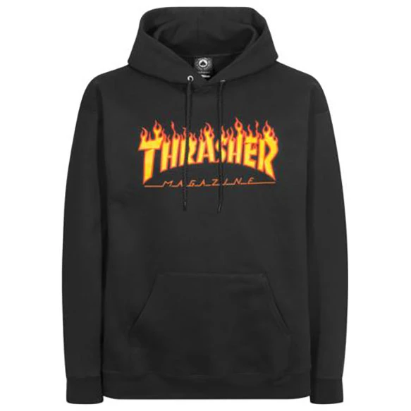 Thrasher Flame Hoody Black 3 Thrasher Flame Hoody Black