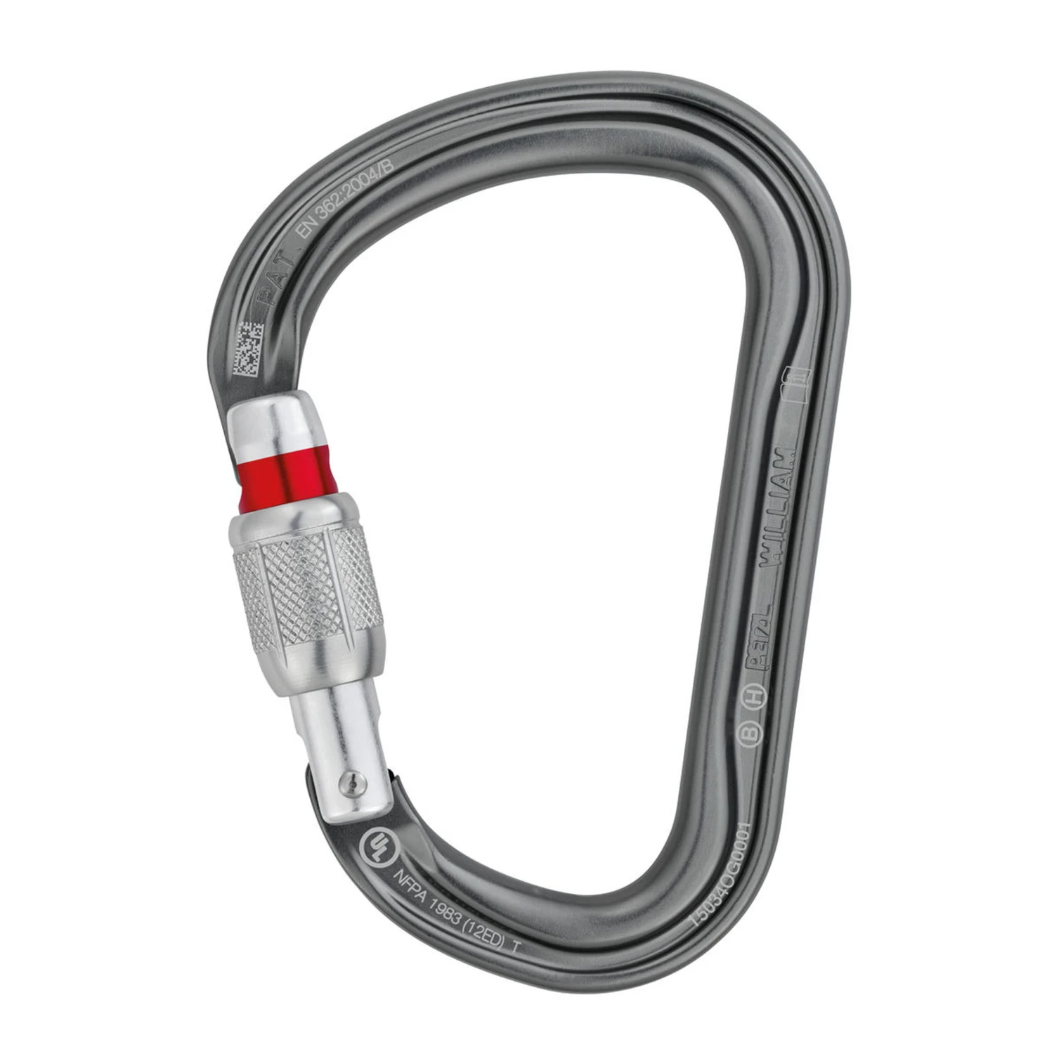 Petzl William Screw-Lock HMS Karabiner Alu 3 Petzl William Screw-Lock HMS Karabiner Alu