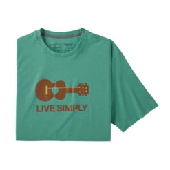 Patagonia Live Simply Guitar Responsibili-Tee Light Beryl Green