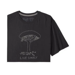 Patagonia Live Simply Midleaf Crisis Organic T-Shirt Black