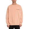 Volcom Harcid Wash Sweatshirt Crew Fleece Clay Orange