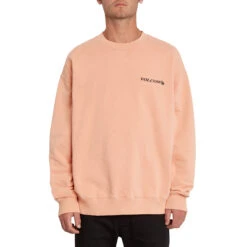 Volcom Harcid Wash Sweatshirt Crew Fleece Clay Orange