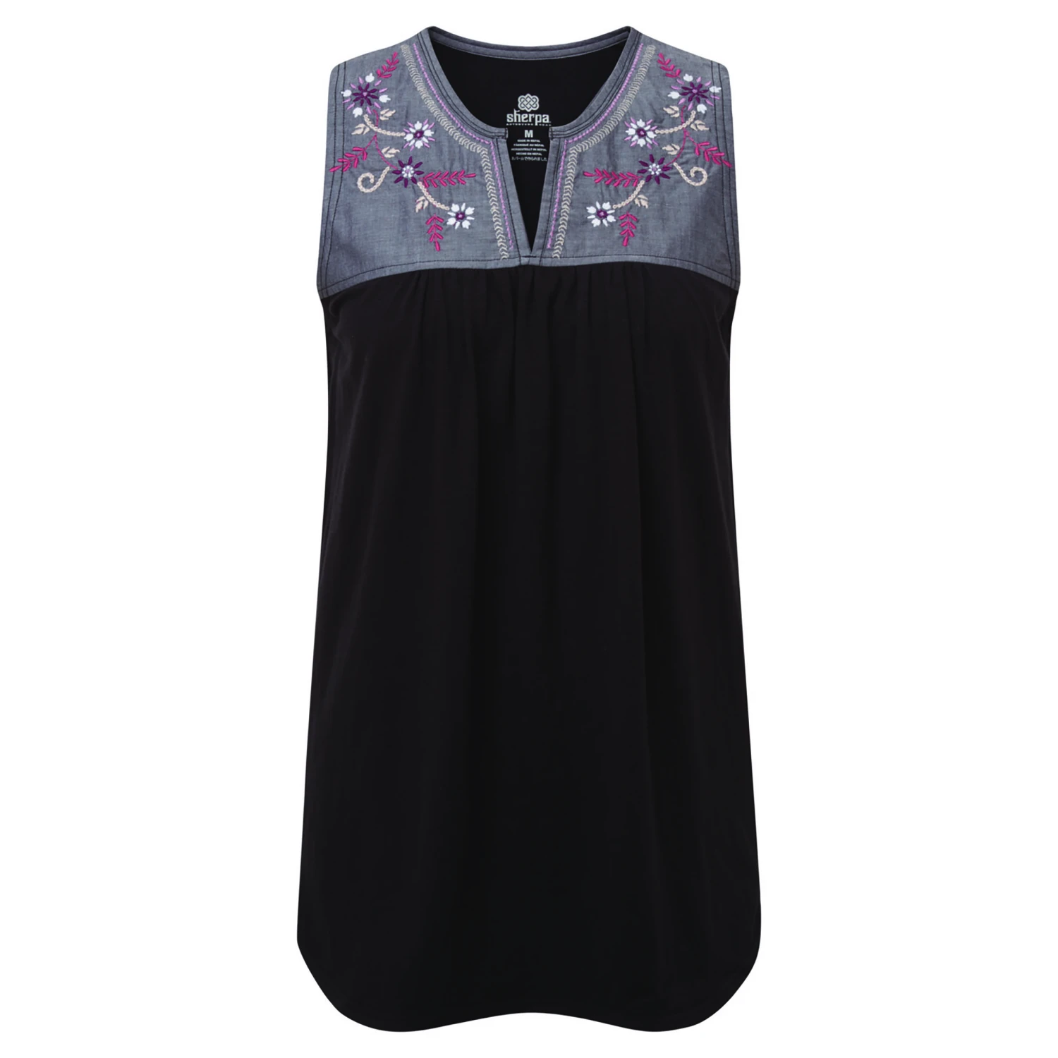 Sherpa WMS Shaanti Embroidery Top Black 3 Sherpa WMS Shaanti Embroidery Top Black