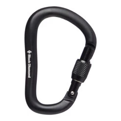 Black Diamond Rocklock Screwgate Karabiner Black