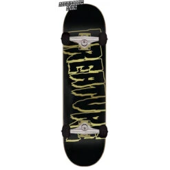 Creature Logo Outline Large 8.00&quot; Complete Skateboard Black