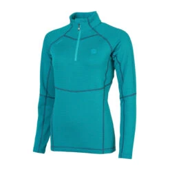 Ternua W's Momhil Zipneck Fleecetop Pagoda Blue