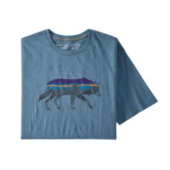 Patagonia Men's Back For Good Organic Cotton T-Shirt Polar Blue