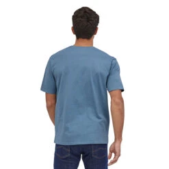 Patagonia Men's Back For Good Organic Cotton T-Shirt Polar Blue -Outdoor-Ausrüstungsgeschäft 6245Web2