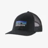 Patagonia P-6 Logo LoPro Trucker Hat Black -Outdoor-Ausrüstungsgeschäft 6274Web