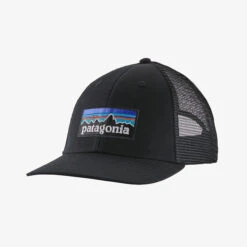 Patagonia P-6 Logo LoPro Trucker Hat Black