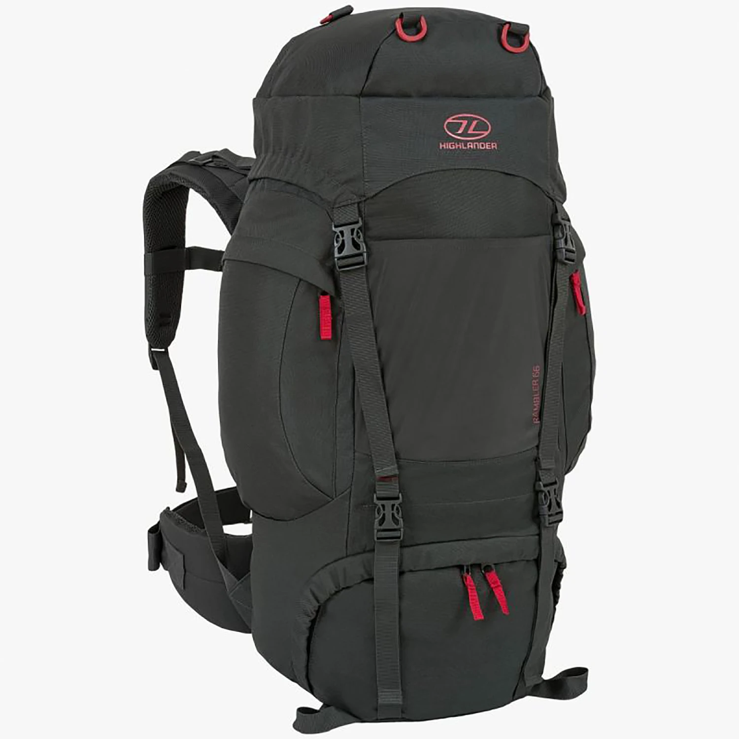 Highlander Rambler66L Rucksack Charcoal 4 Highlander Rambler66L Rucksack Charcoal – Bild 2