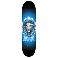 Powell Peralta Salman Agah Lion 8,75&quot; Flight Pro Skateboard Deck Black-blue