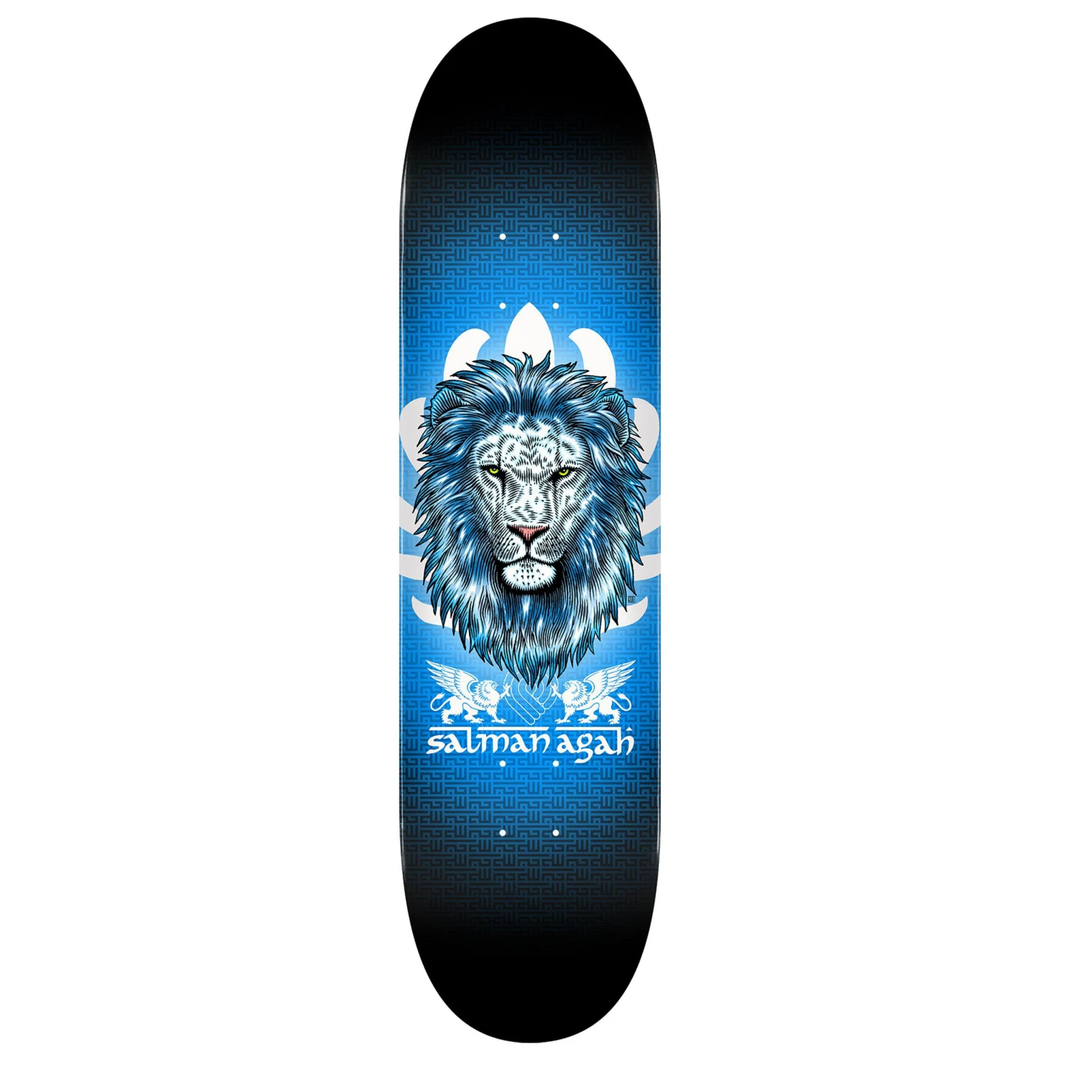 Powell Peralta Salman Agah Lion 8,75" Flight Pro Skateboard Deck Black-blue 3 Powell Peralta Salman Agah Lion 8,75" Flight Pro Skateboard Deck Black-blue