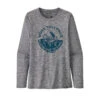 Patagonia W's L/S Cap Cool Daily Graphic Shirt Feather Grey -Outdoor-Ausrüstungsgeschäft 6384Web