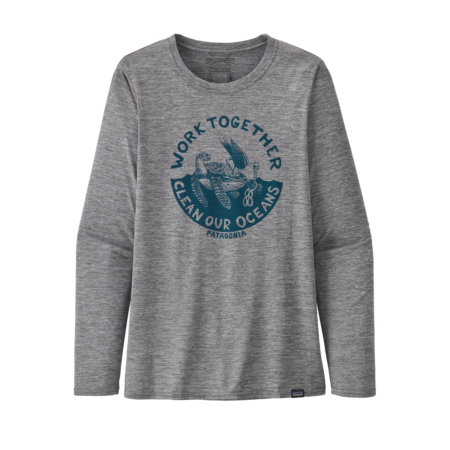 Patagonia W's L/S Cap Cool Daily Graphic Shirt Feather Grey 3 Patagonia W's L/S Cap Cool Daily Graphic Shirt Feather Grey