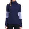 Mons Royale Womens Cornice Rollover LS Navy/fog -Outdoor-Ausrüstungsgeschäft 6638Web