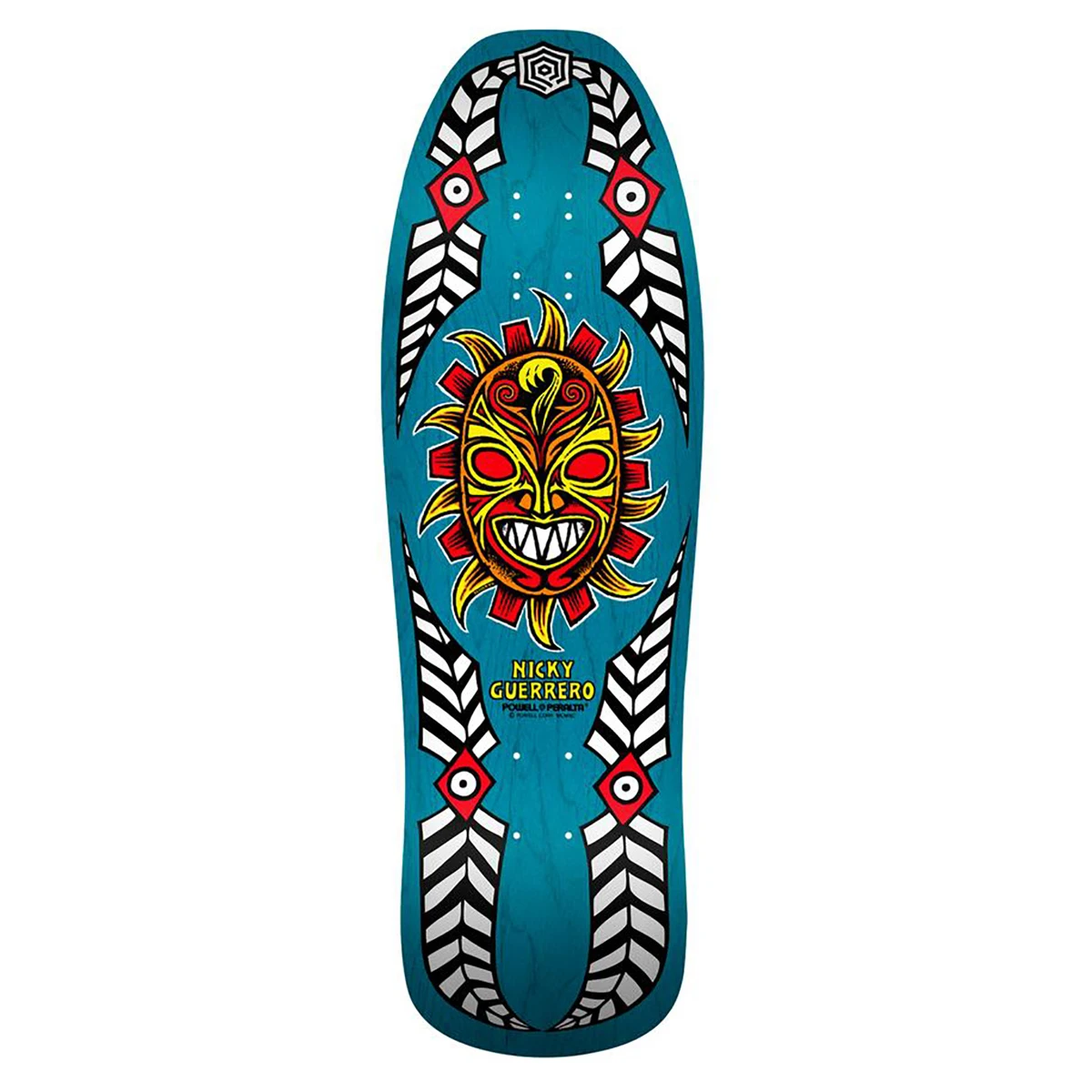 Powell-Peralta Nicky Guerrero Mask 10" Skateboard Deck Blue 3 Powell-Peralta Nicky Guerrero Mask 10" Skateboard Deck Blue