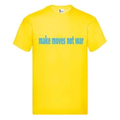 Panico Make Moves, Not War T-shirt Yellow