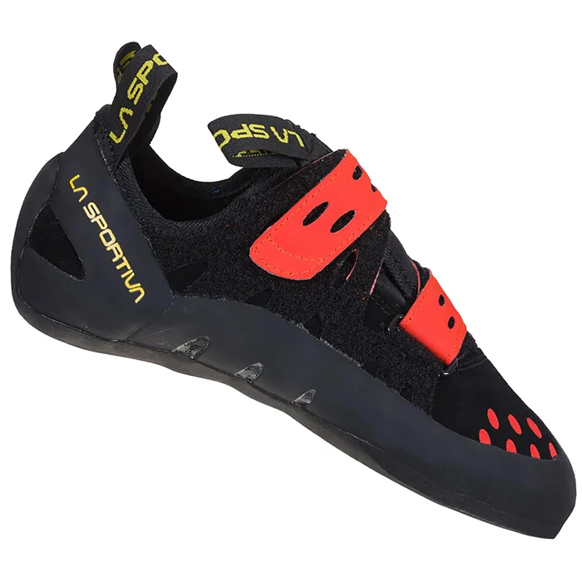 La Sportiva Tarantula Kletterschuh Black / Poppy 3 La Sportiva Tarantula Kletterschuh Black / Poppy