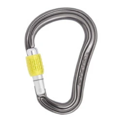 DMM Shadow Screwgate Schraubkarabiner Titanium / Lime