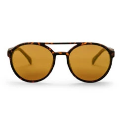 Chpo Rickard Sonnenbrille Turtle Frame / Polarized Brown Morrored Lens