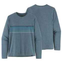 Patagonia Cap Cool Daily Graphic LS Ridge Stripe Light Plum