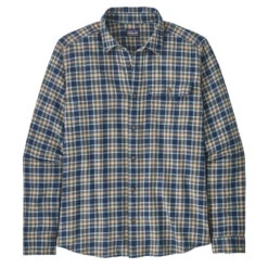 Patagonia M's L/S Cotton In Conversion LW Squared Tidepool Blue