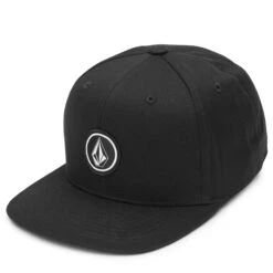 Volcom Quarter Twill Snapback Cap Black